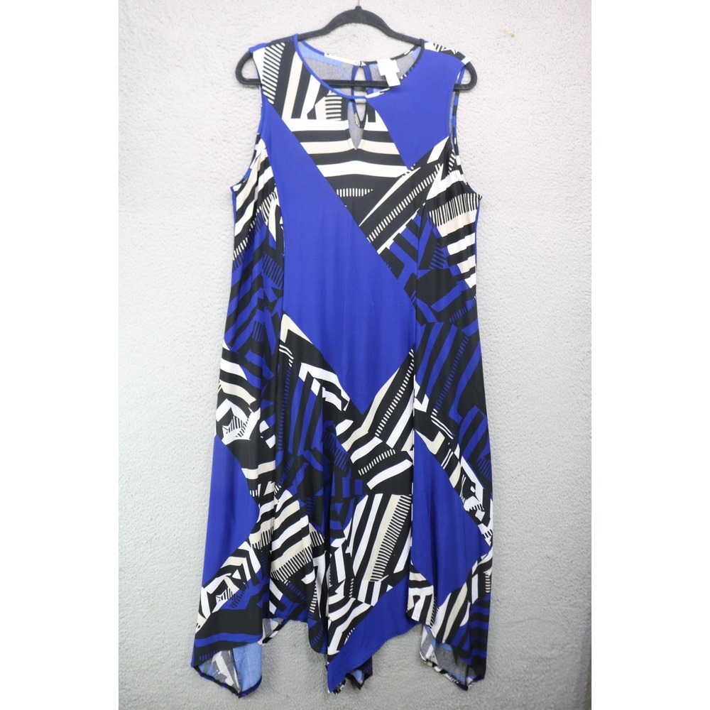 Chico's Sleeveless Liquid Knit Asymmetrical Dress-Size 3 or XL-Fairy-Grunge